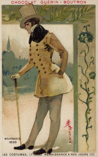 Traje burgués, 1830 de French School